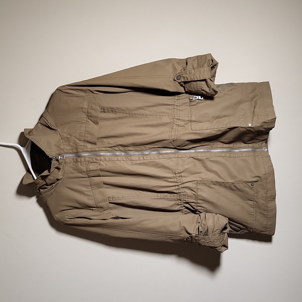 Sam Edelman Khaki Utility Jacket with Hood
